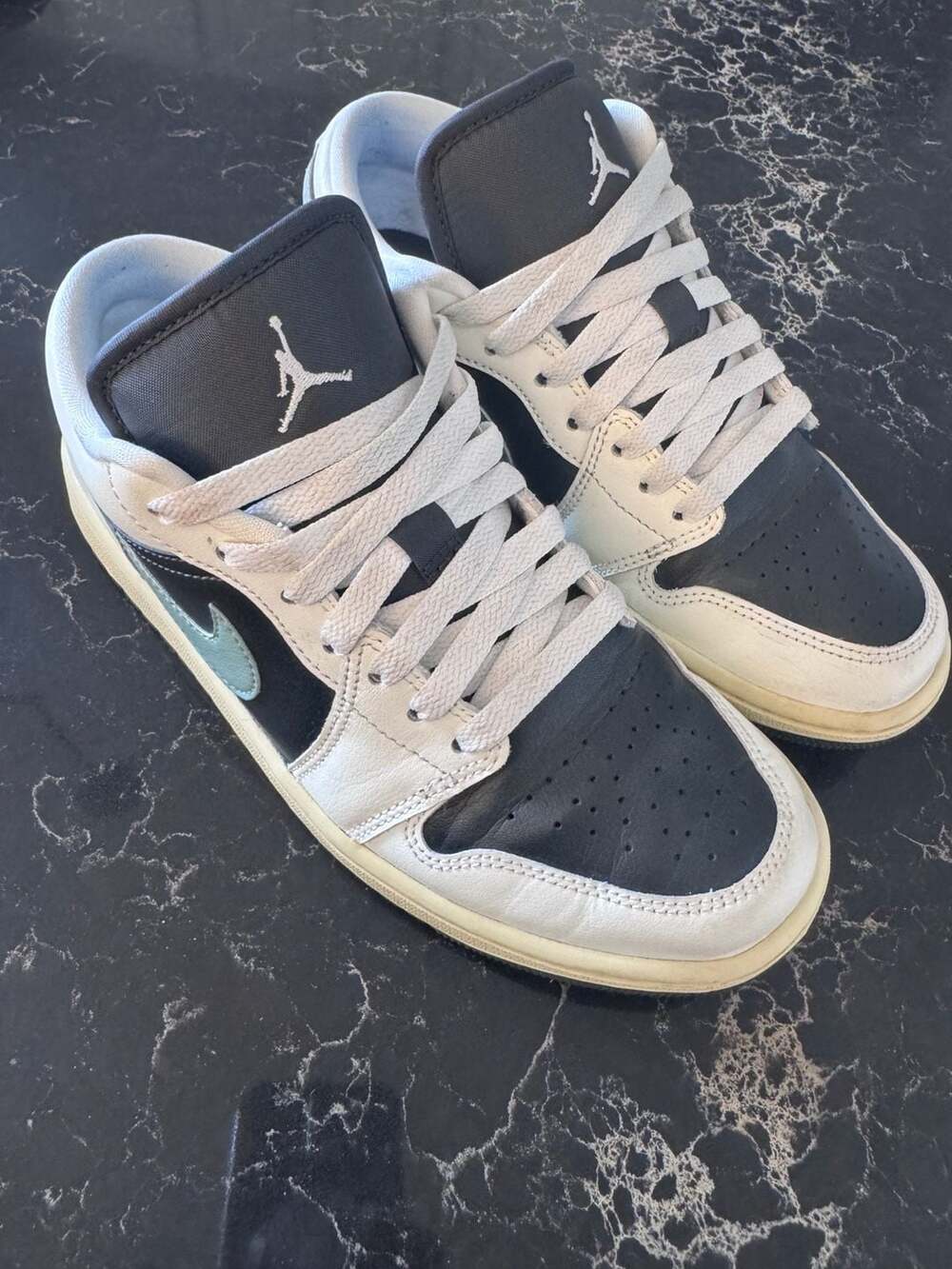 Nike Air Jordan 1 Low Jade Smoke Anthracite Sail Women's Size 8